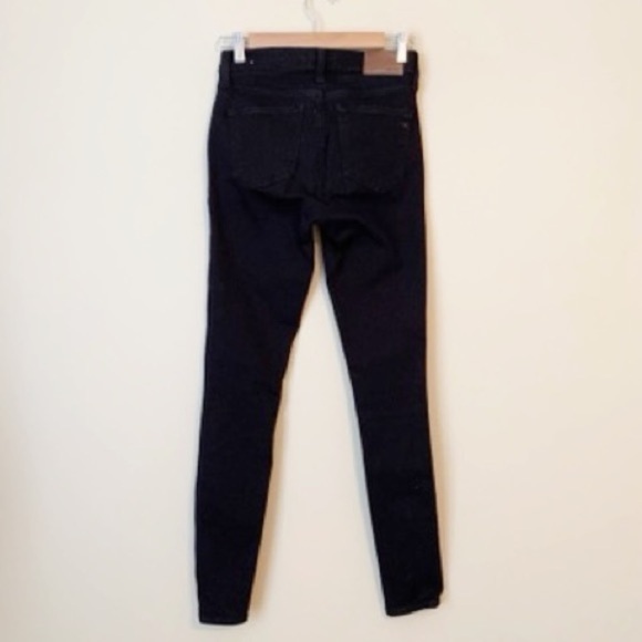 Madewell 9” High Rise Skinny Jean Black - 25 Tall - Picture 3 of 14